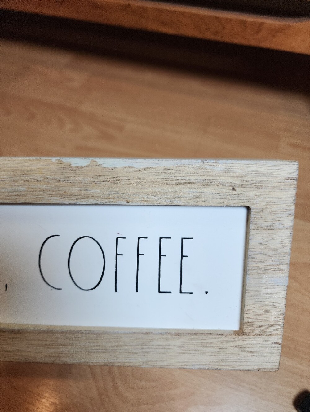 Rae Dunn Wood Sign Bundle "Let's Eat" "But First Coffee" Preowned - Picture 11 of 15